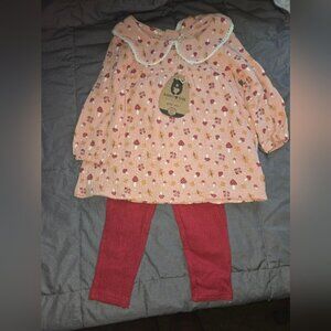 NWT Rabit And Bear Top And Leggings Size 12months